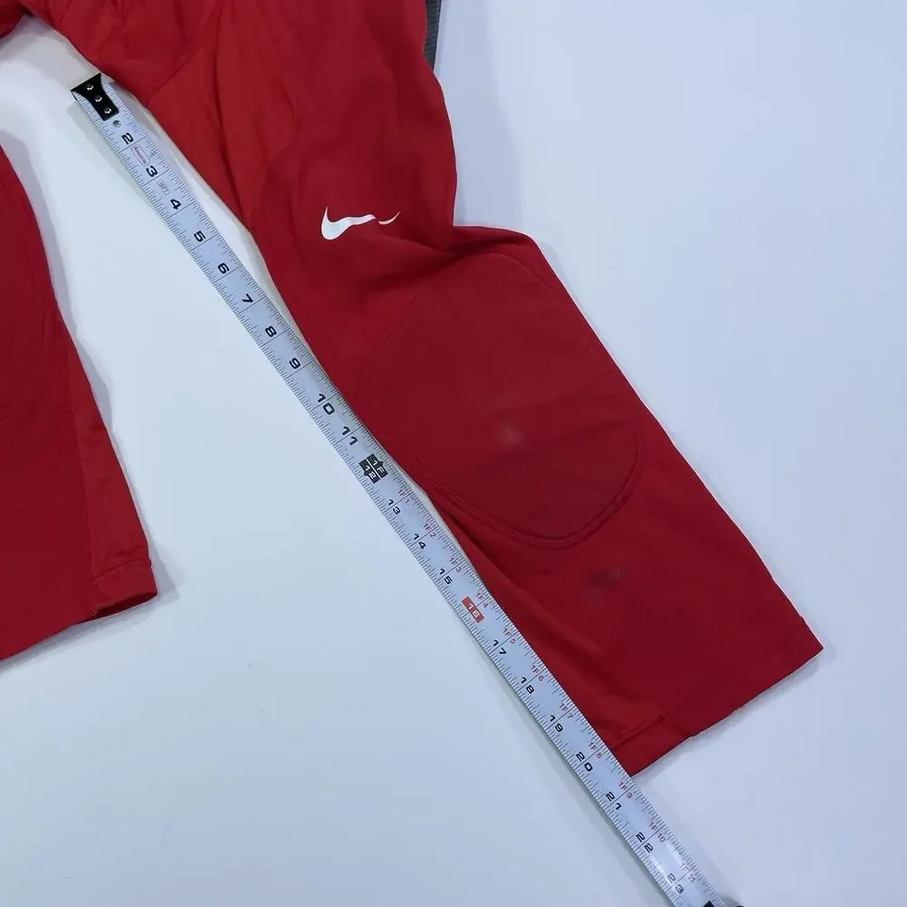 Nike Pro MLB Padded Compression Pants Red Black Baseball Size Medium 27x21